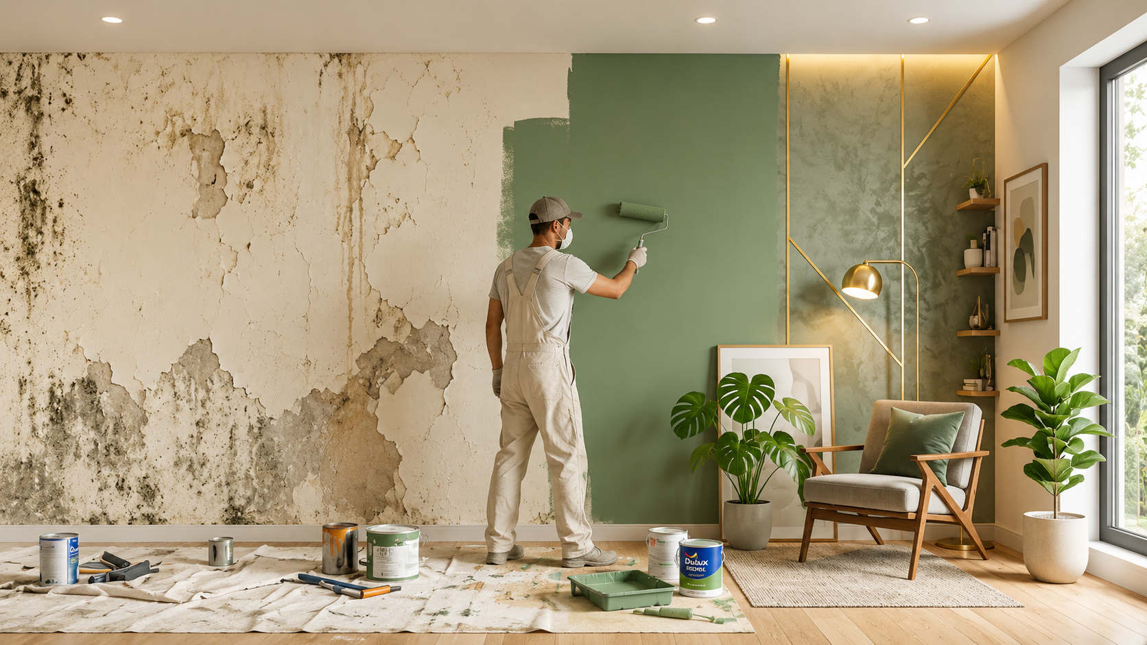 Professional Painter at Work
